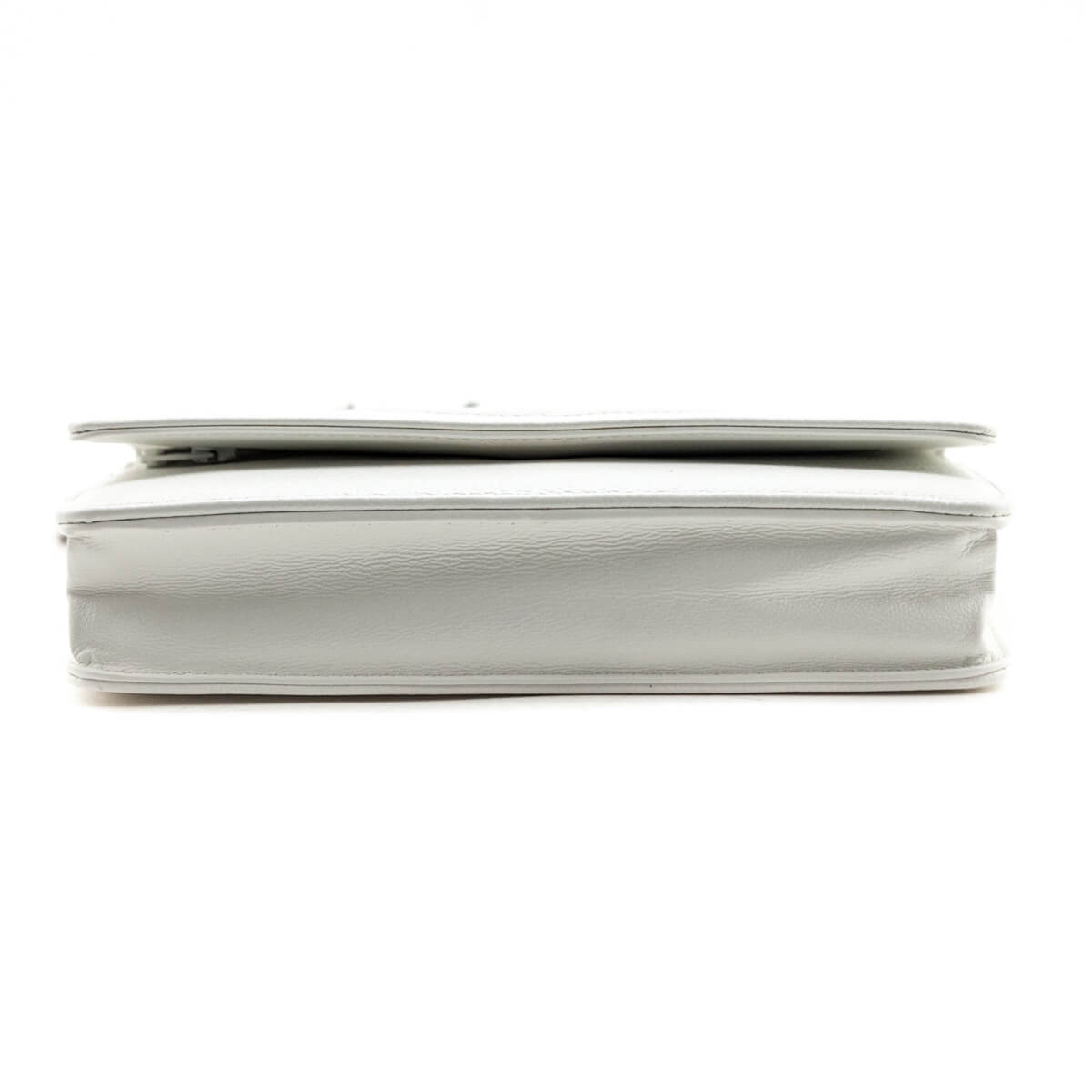 Chanel White Caviar Timeless CC Wallet On Chain