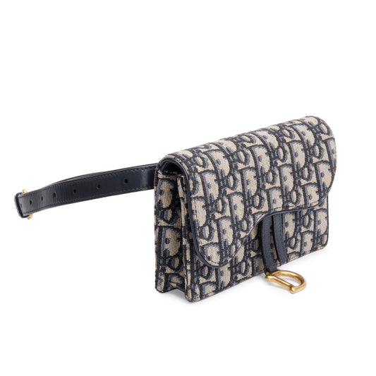 Christian Dior 2021 Oblique Saddle Belt Pouch