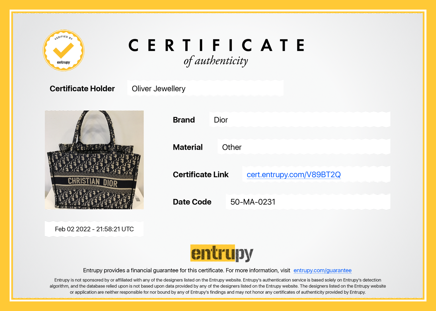 Christian Dior 2021 Small Oblique Book Tote