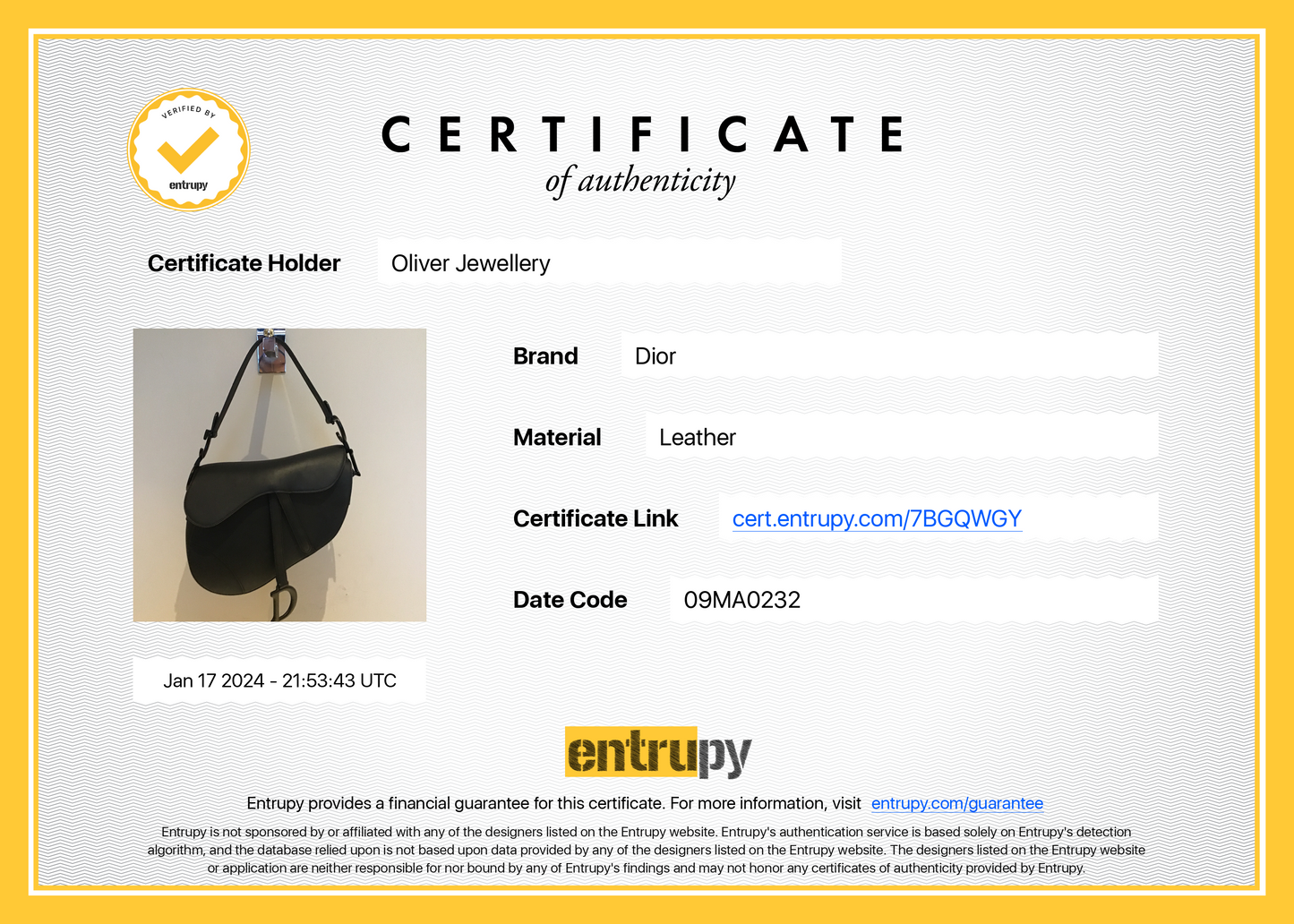 Christian Dior 2022 Black Ultramatte Calfskin Leather Medium Saddle Bag
