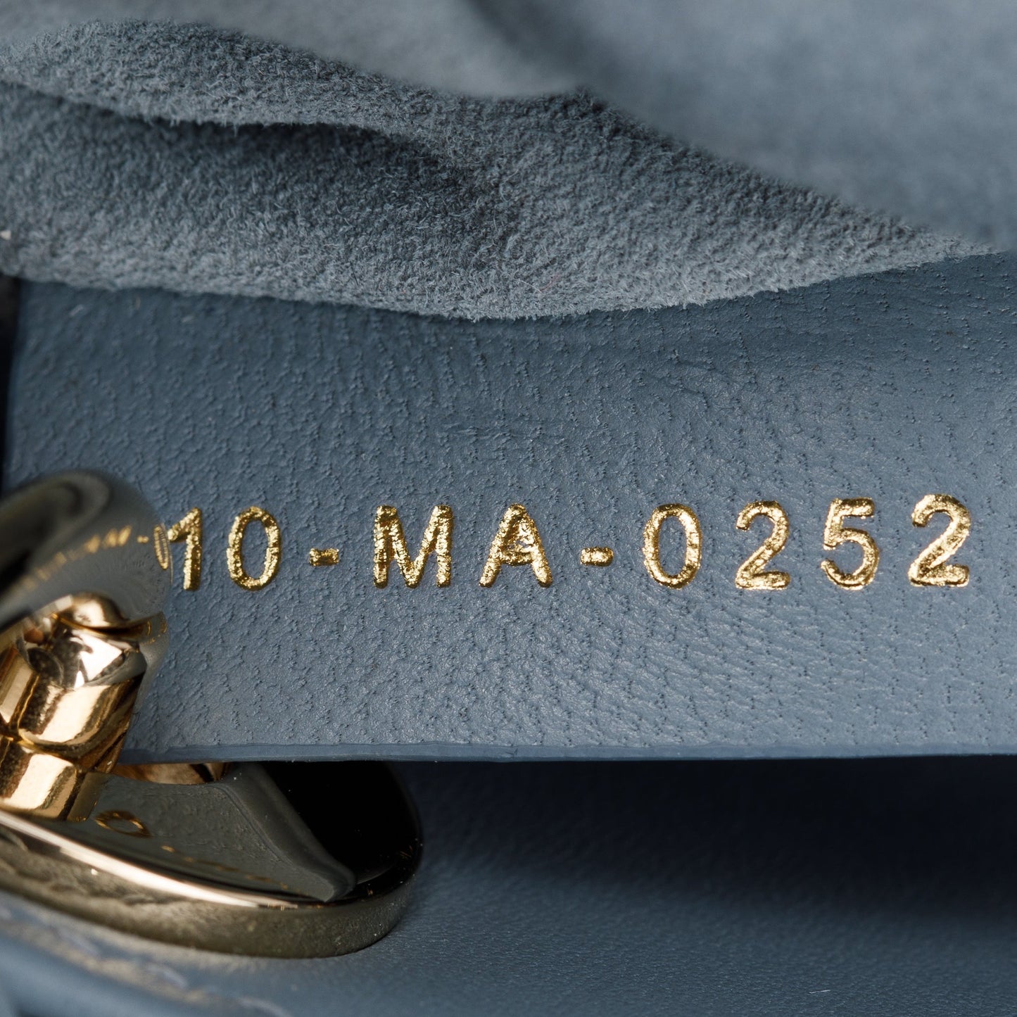 Christian Dior 2022 Blue Cannage Lambskin Leather Micro Lady Dior Bag