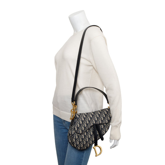 Christian Dior 2022 Oblique Medium Saddle Bag