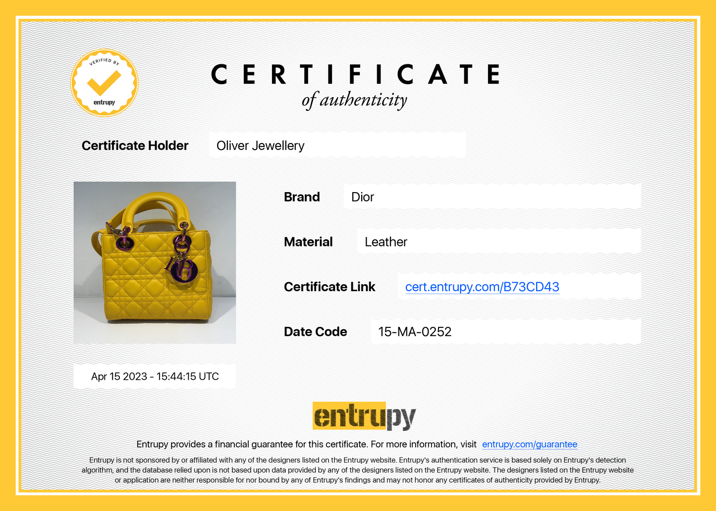 Christian Dior 2022 Small Lady Dior Bag