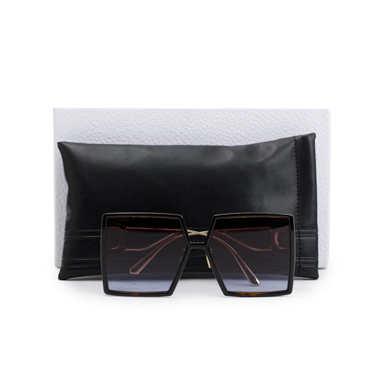 Christian Dior Black Acetate 30montaigne SU Oversized Square Sunglasses