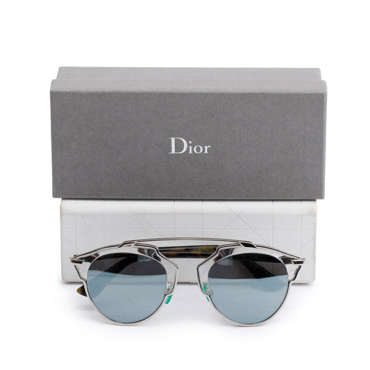 Christian Dior Clear & Green Havana Acetate SoReal Sunglasses
