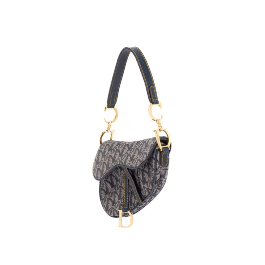 Christian Dior Vintage Oblique Mini Saddle Bag