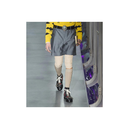 Luxury Gucci Trending 2025 Tartan Queercore Brogue Ankle Boots - '10s
