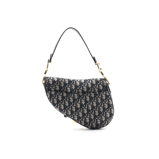 Luxury Dior Oblique Saddle Bag