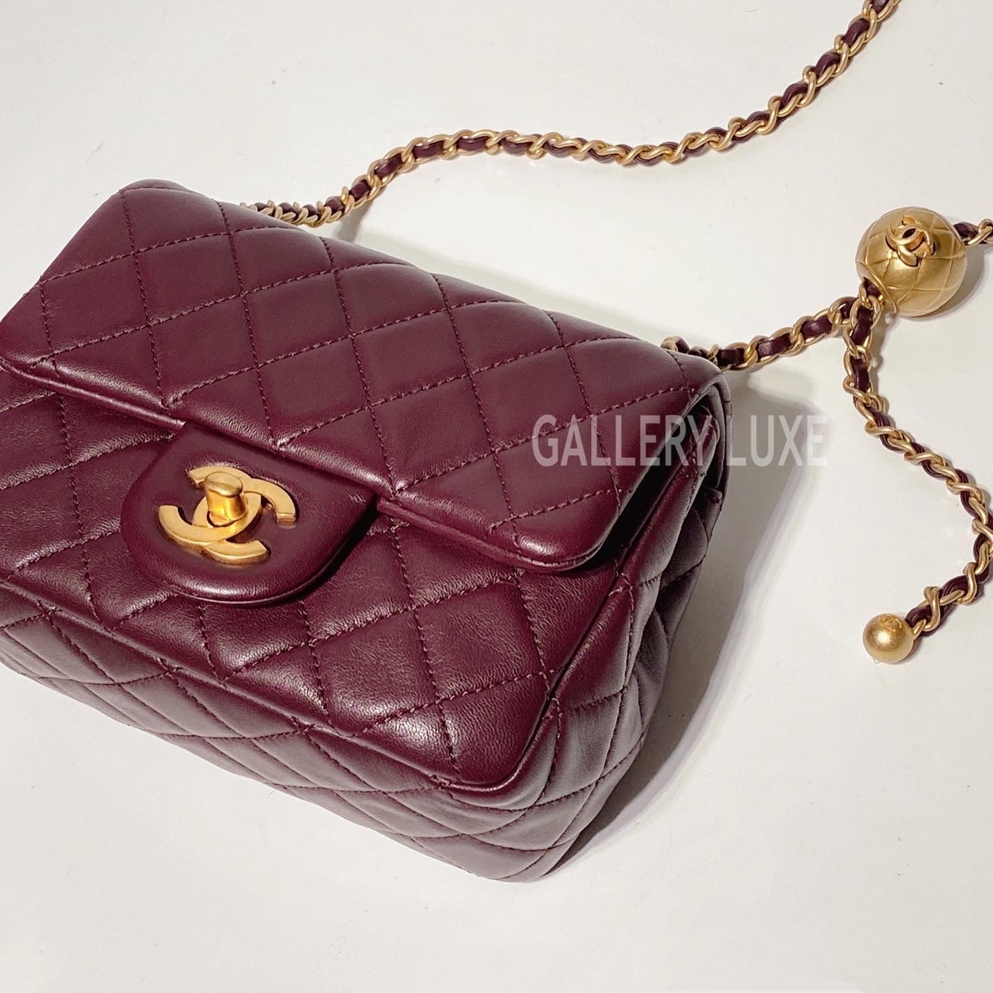 No.3378-Chanel Pearl Crush Square Mini Flap Bag