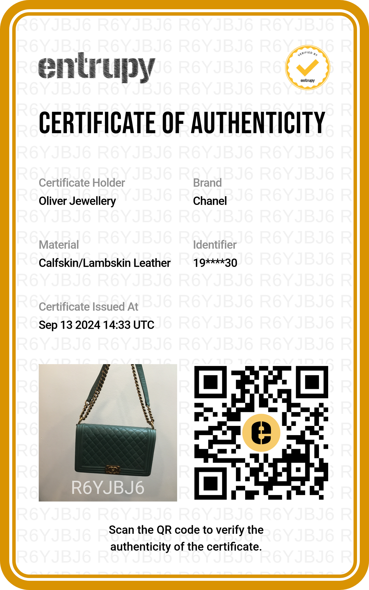 Chanel Green Quilted Lambskin Leather Large Boy Bag