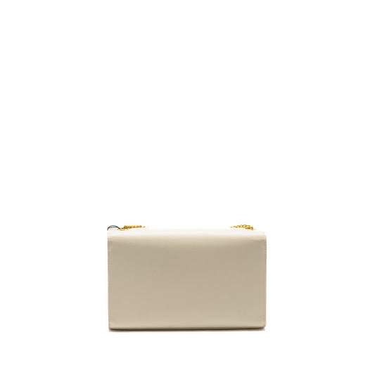 Saint Laurent/YSL Medium Kate Bag Grained Calfskin White GHW
