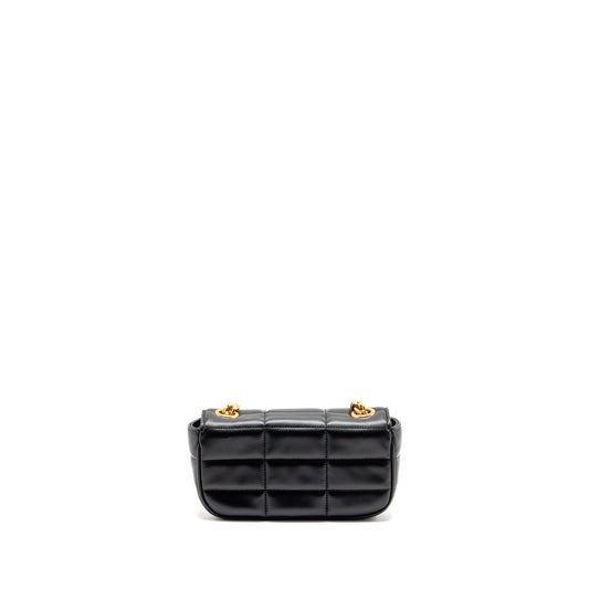 Celine Matelasse Mini Chain Shoulder Bag Calfskin Black GHW