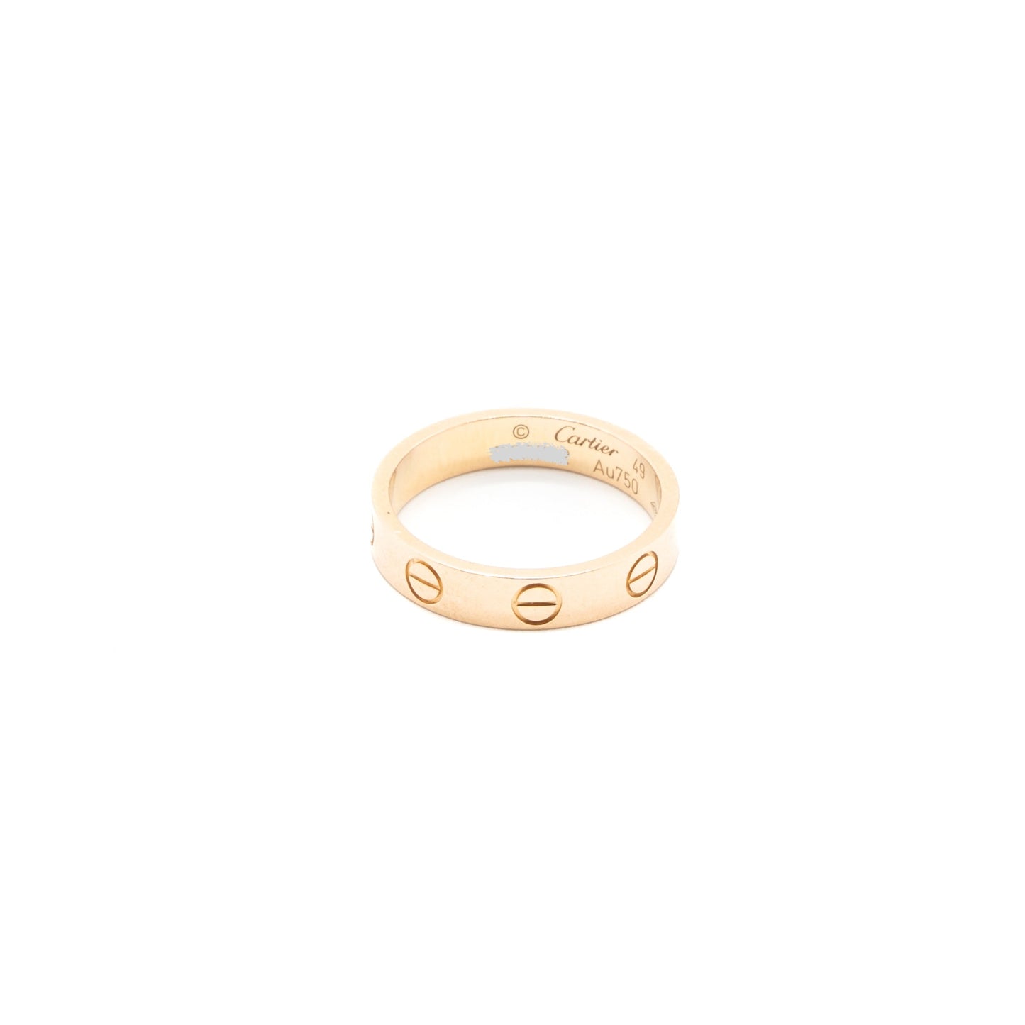 Cartier Size 49 Love Wedding Band Rose Gold