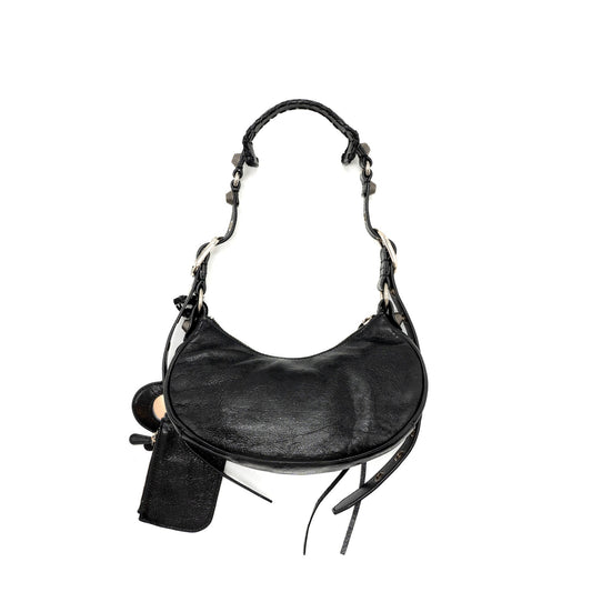 Balenciaga Le Carbo XS shoulder bag lambskin black SHW