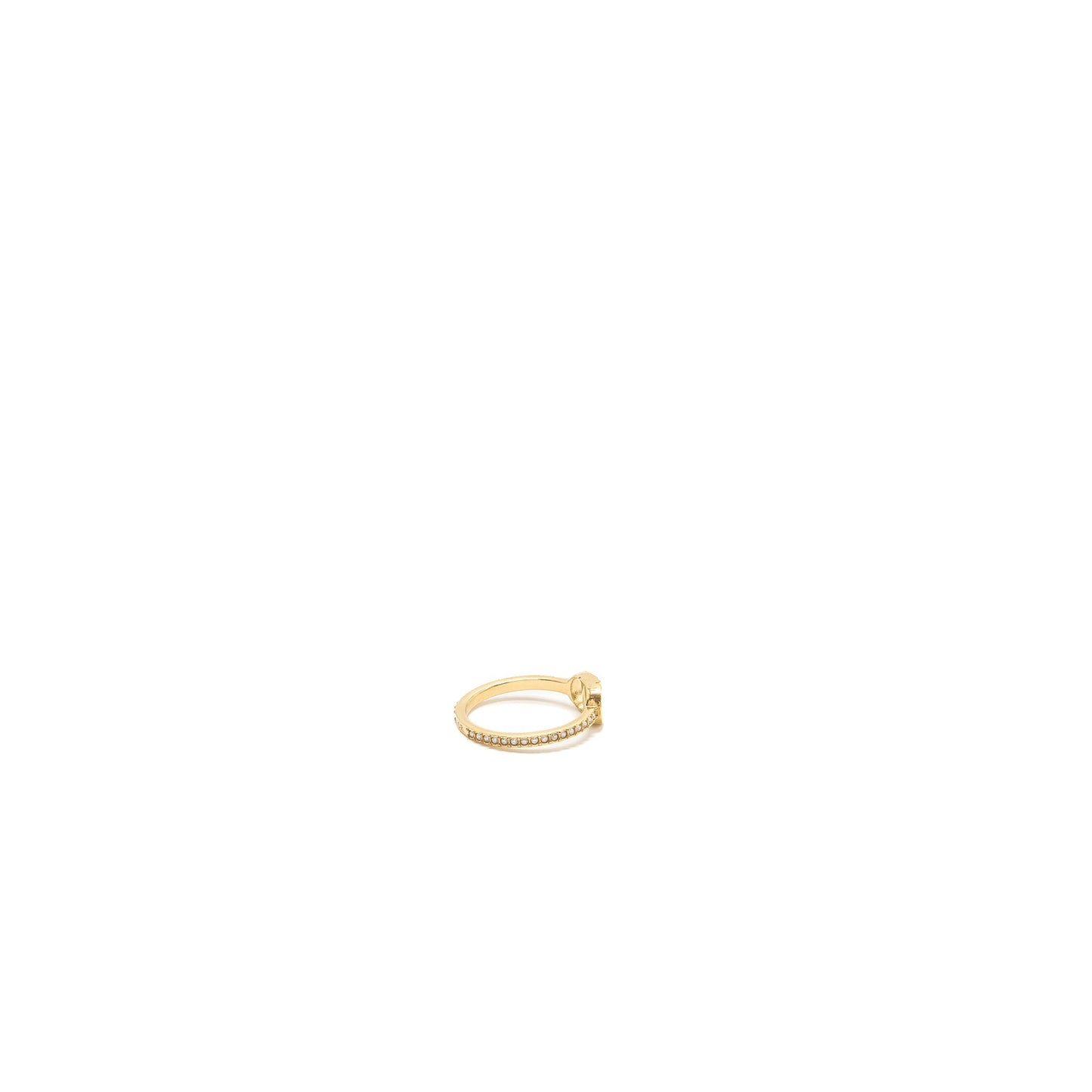 Luxury Dior size L CD ring gold tone