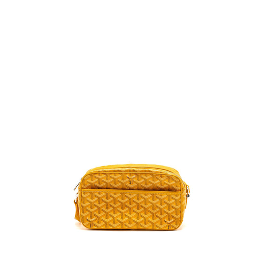 Goyard cape vert PM crossbody bag goyardline canvas yellow SHW