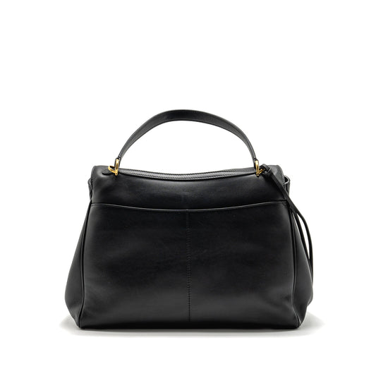 Balenciaga Medium Rodeo Handbag Smooth Calfskin Black GHW