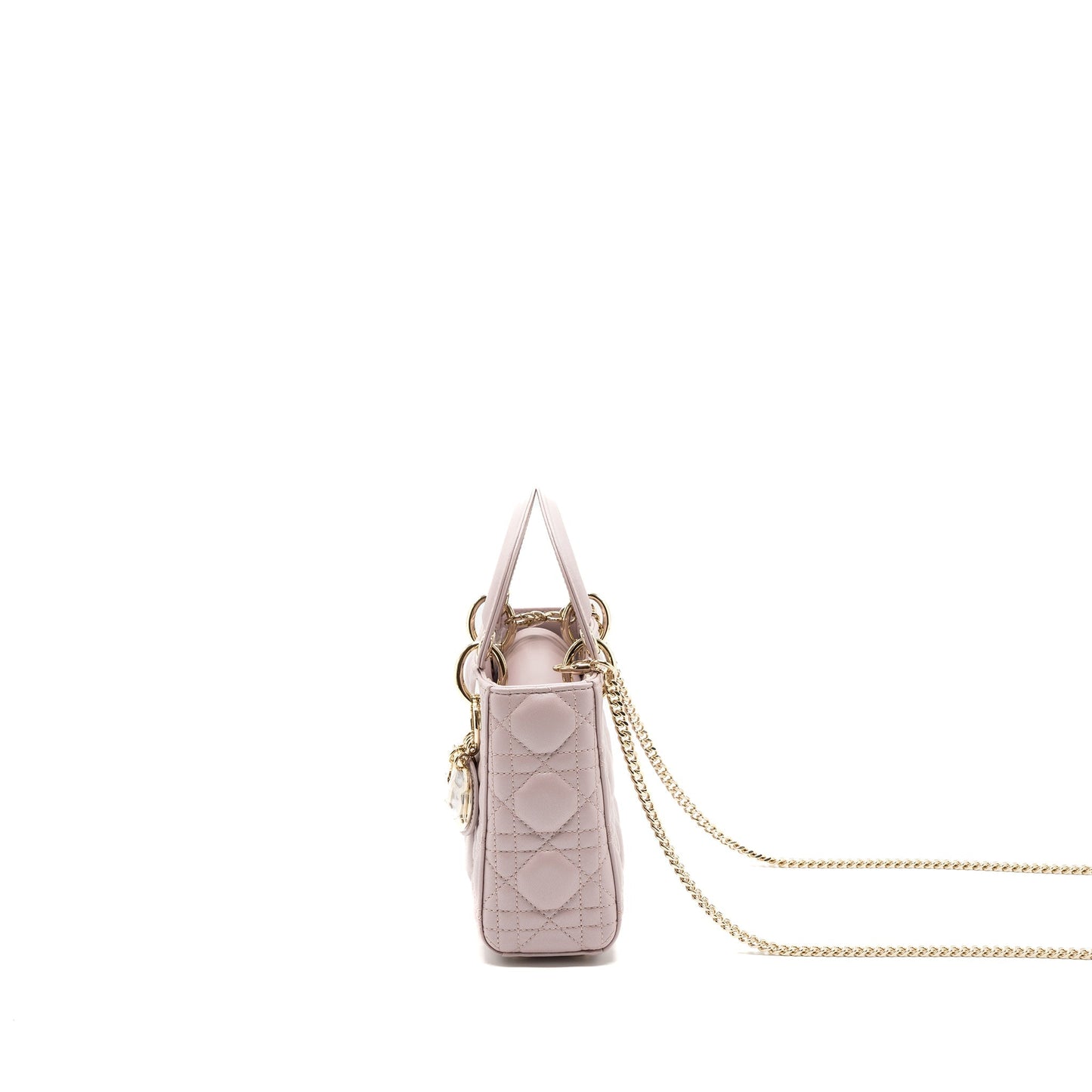 Luxury Dior Mini Lady Luxury Dior Bag lambskin Light Pink LGHW