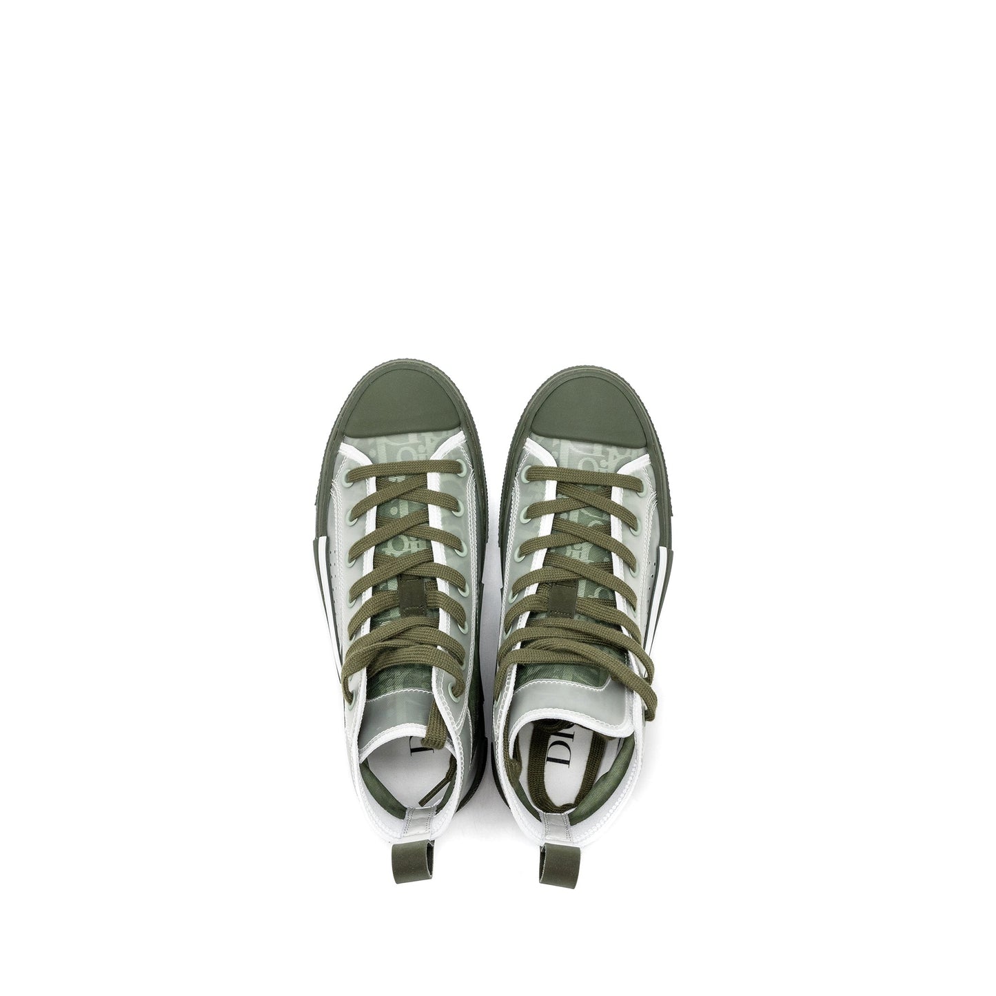 Luxury Dior Size 37 B23 Oblique High-Top Sneaker Olive/Oblique