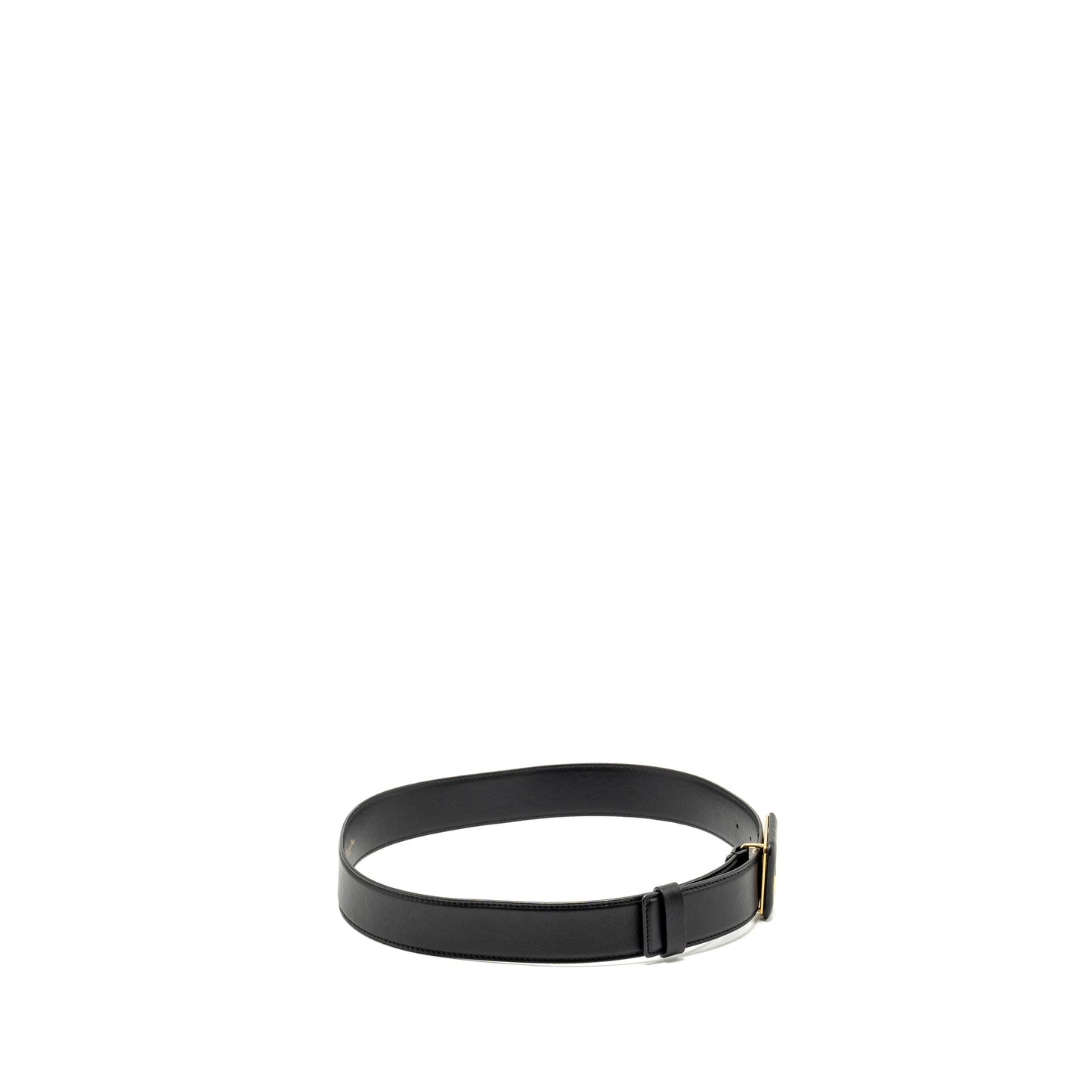 Luxury Dior size 80 30 Montaigne belt leather belt black GHW