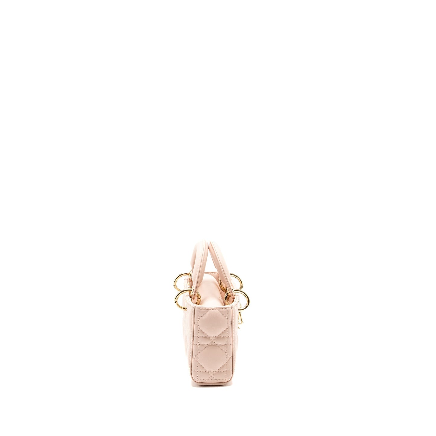 Luxury Dior Lady D-Joy Micro Bag Lambskin Powder Pink LGHW