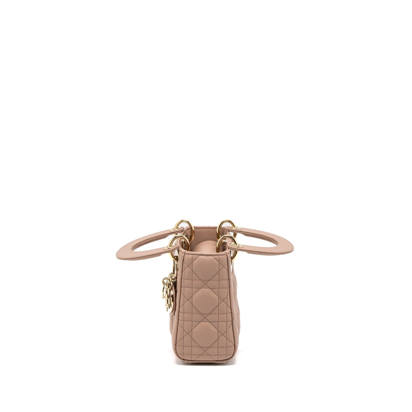 Luxury Dior Mini Lady Luxury Dior Cannage Lambskin Blush LGHW
