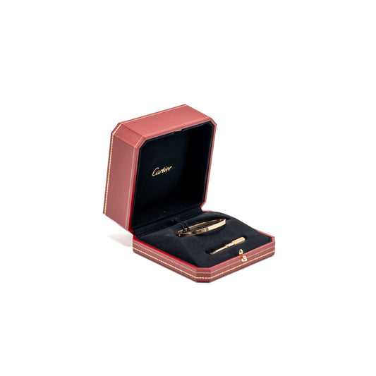 Cartier size 17 lovebracelet small model rose gold