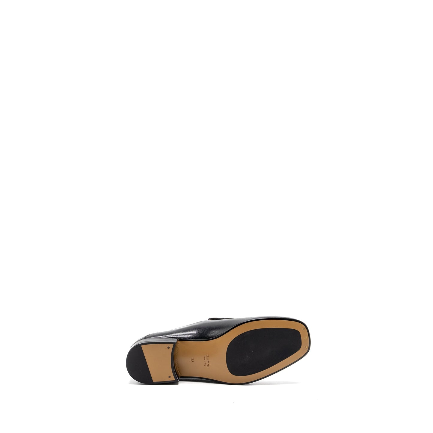 Gucci Size 38 Horsebit Loafer Leather Black GHW