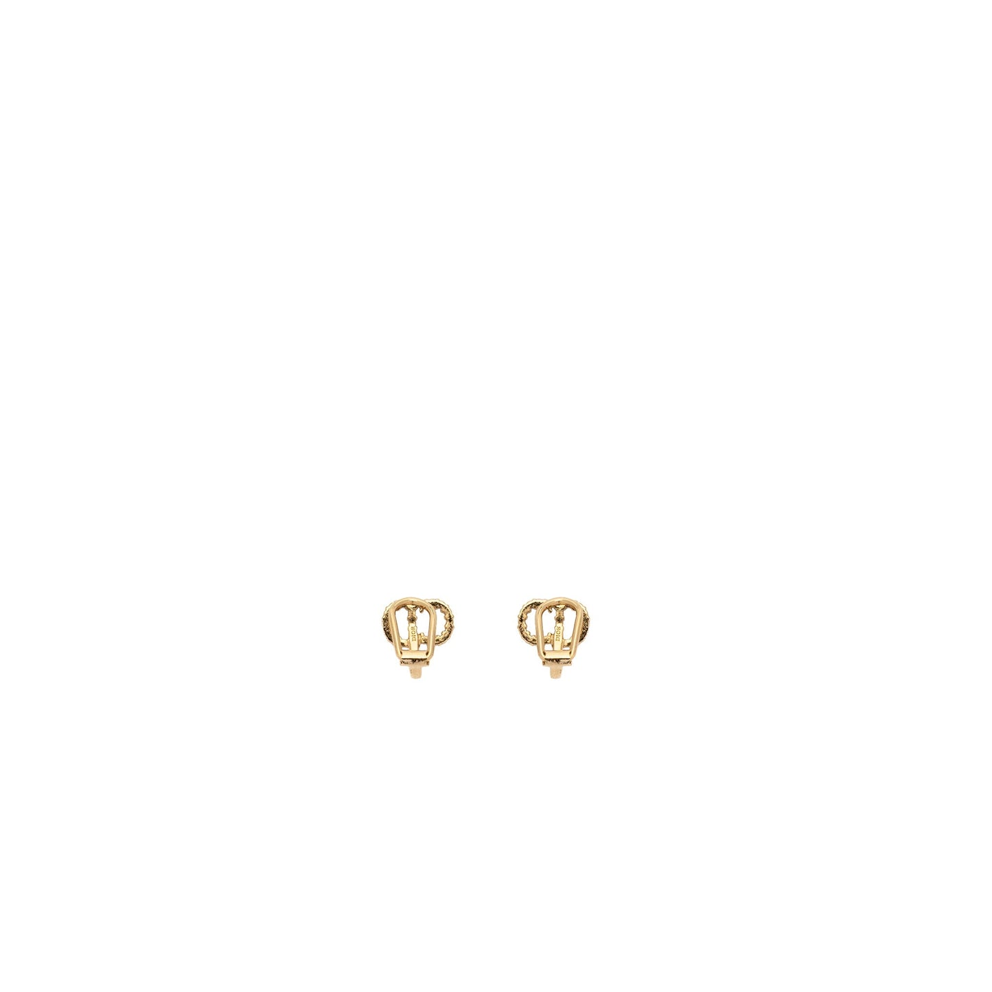 Luxury Dior CD LOGO EAR CLIPs CRYSTAL GHW
