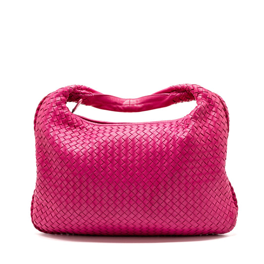 Bottega veneta intrecciato large shoulder bag Nappa pink SHW