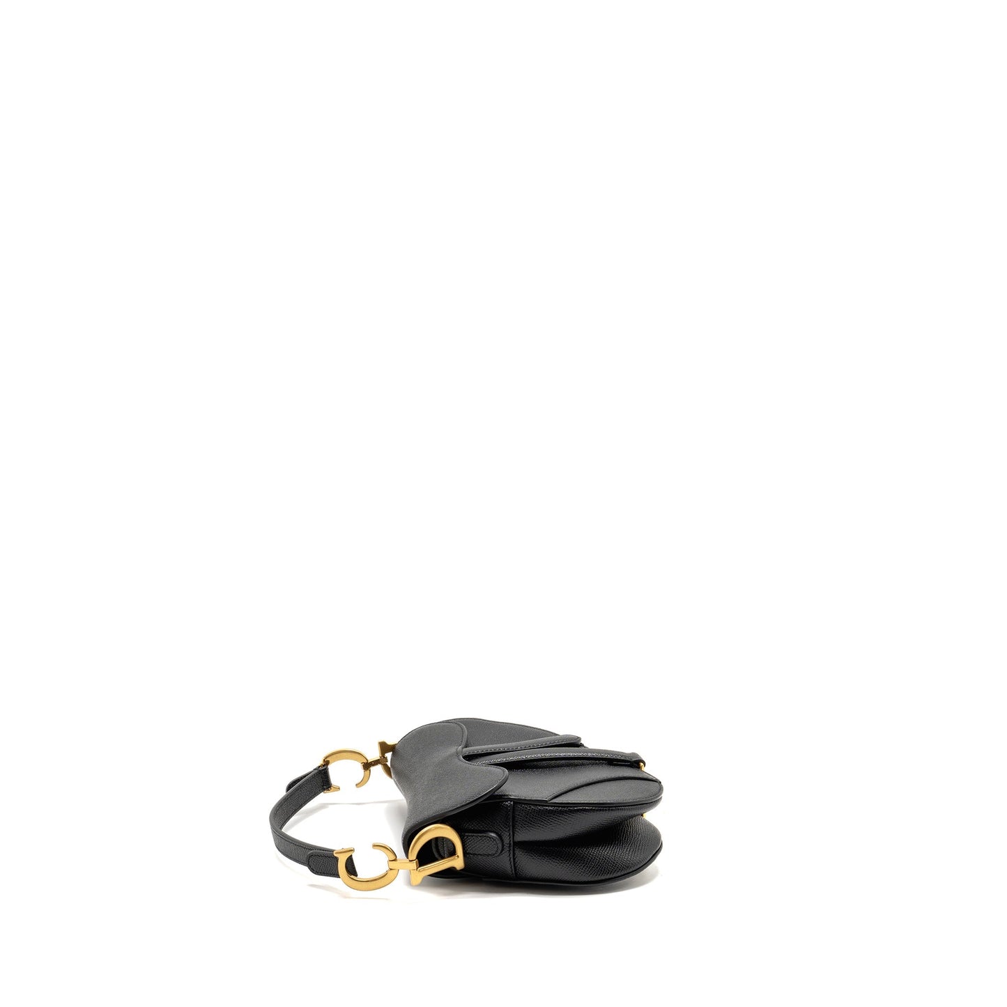 Luxury Dior Mini Saddle Bag Calfskin Black GHW
