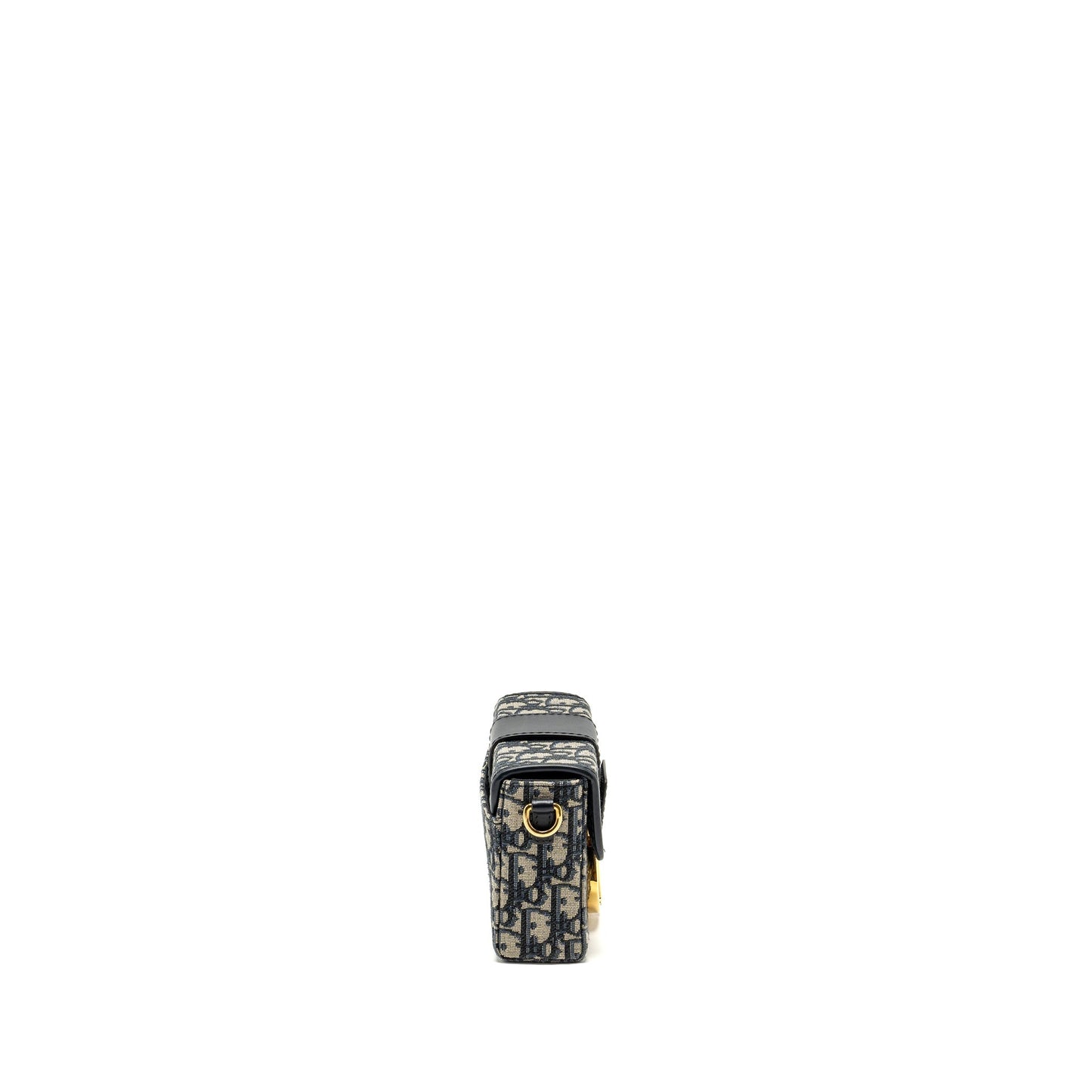 Luxury Dior 30 Montaigne Box Blue Oblique Jacquard GHW