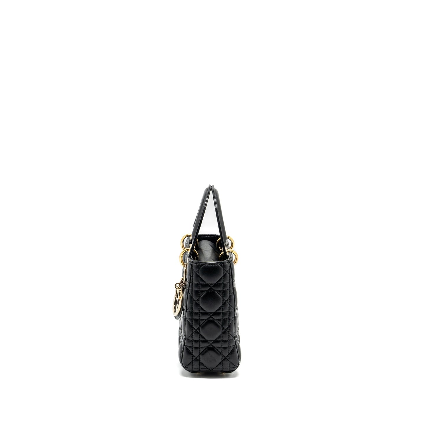 Luxury Dior Small My ABC Lady Luxury Dior Lambskin Black GHW