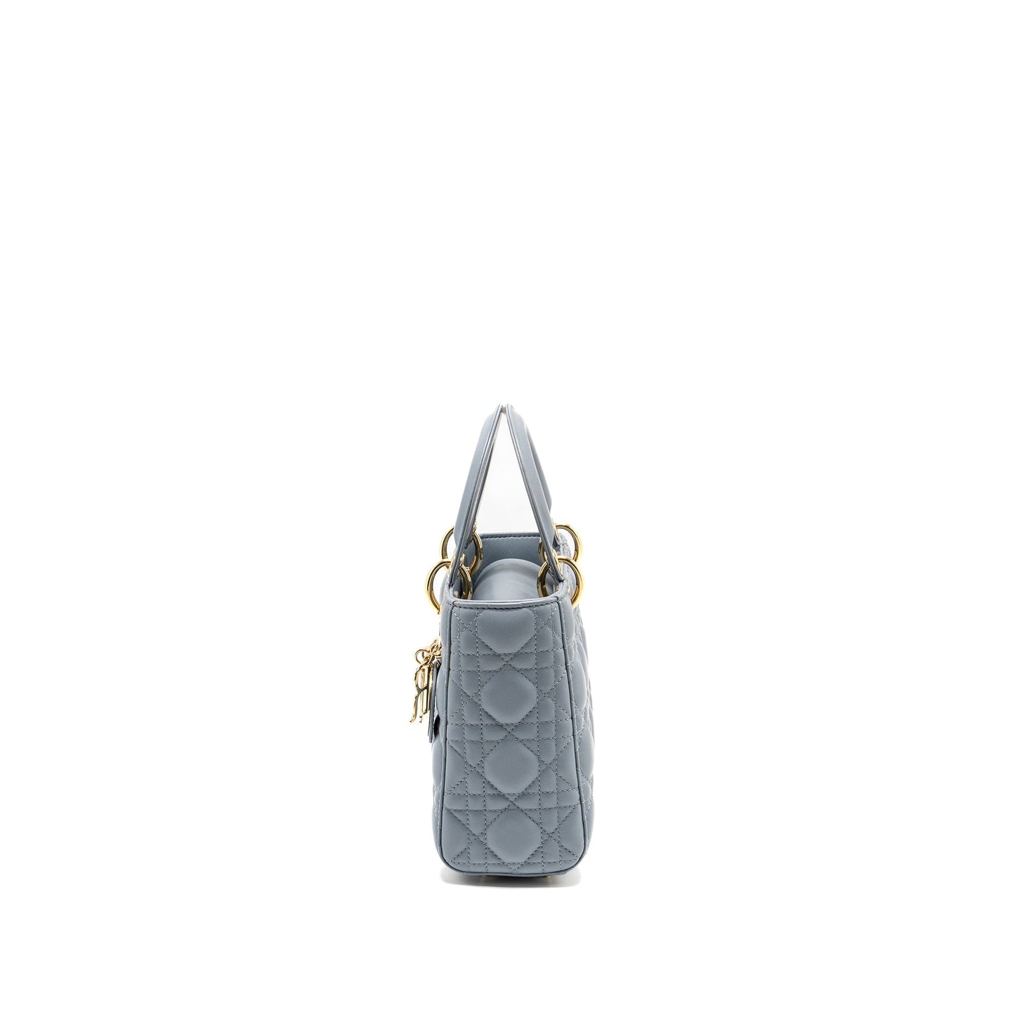 Luxury Dior My ABC Small Lady Luxury Dior Lambskin Blue LGHW