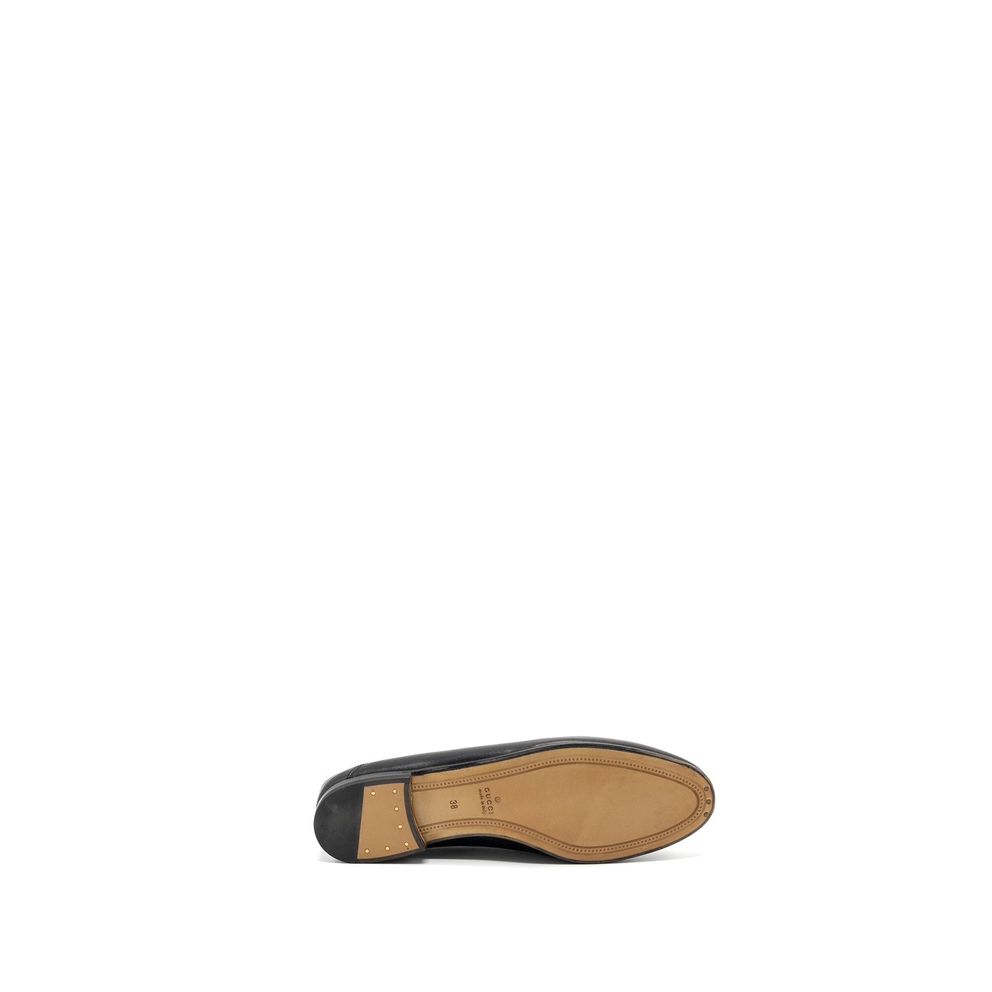 Gucci size 38 jordaan loafer black GHW