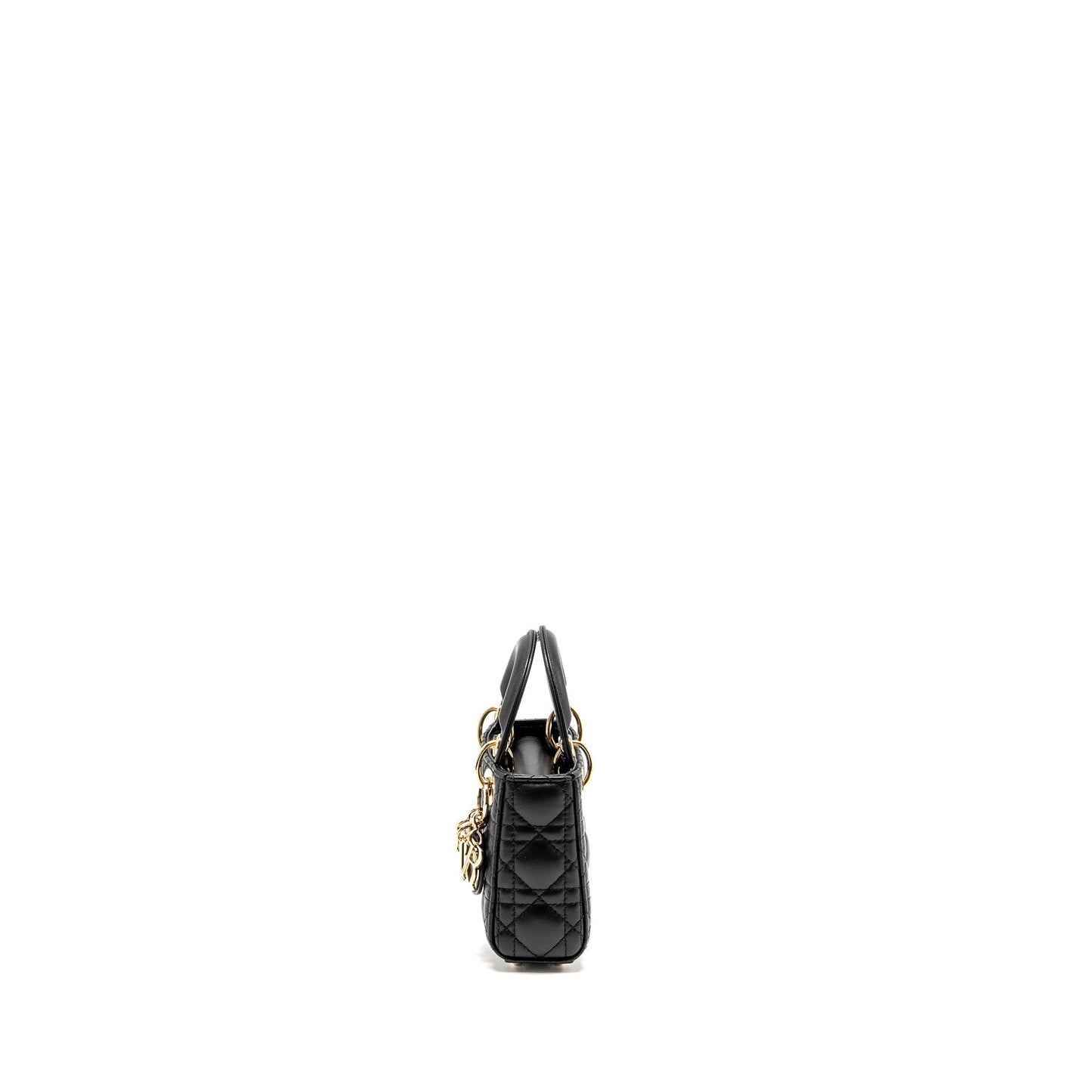 Luxury Dior Micro Lady Luxury Dior Lambskin Black LGHW
