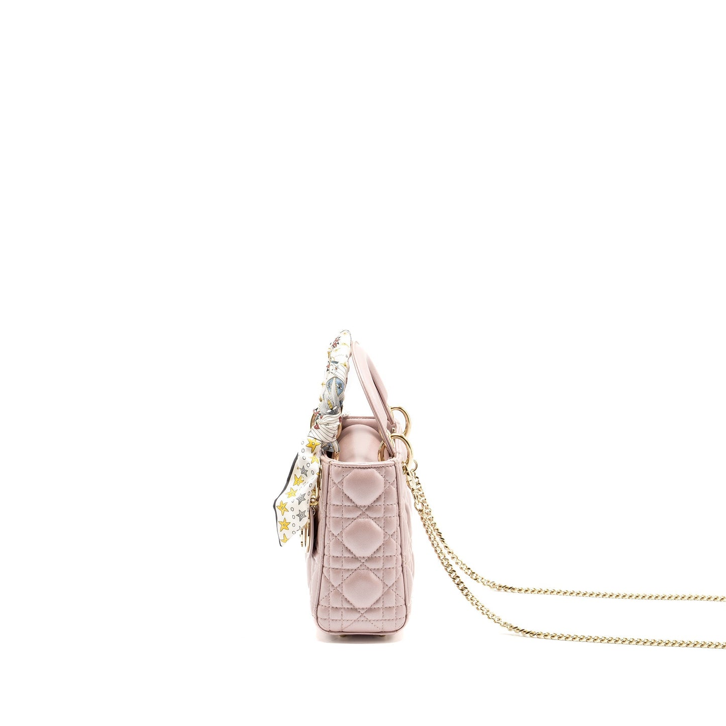 Luxury Dior Mini Lady Luxury Dior Lambskin Lotus Pink LGHW