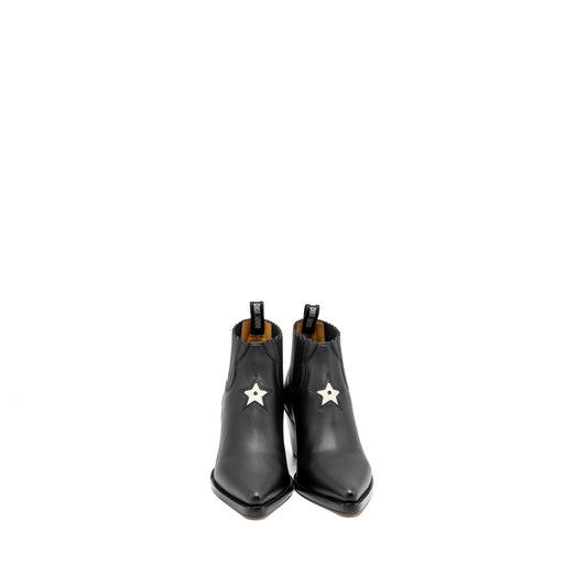 Luxury Dior Size 37 L.A Heeled Ankle Boots Black