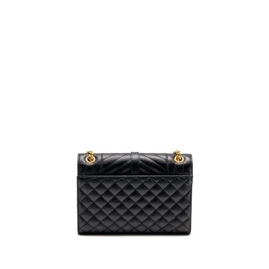 Saint Laurent/YSL Medium Envelope Bag Calfskin Black GHW