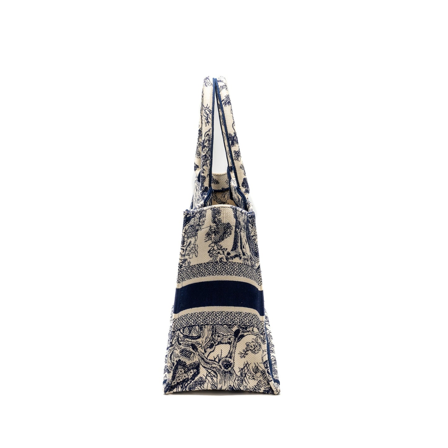 Luxury Dior Medium Book tote Toile de Jouy Embroidery