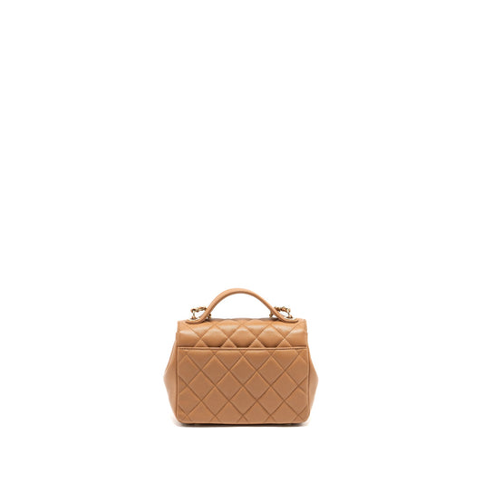 Chanel Small Business Affinity Caviar Dark Beige LGHW