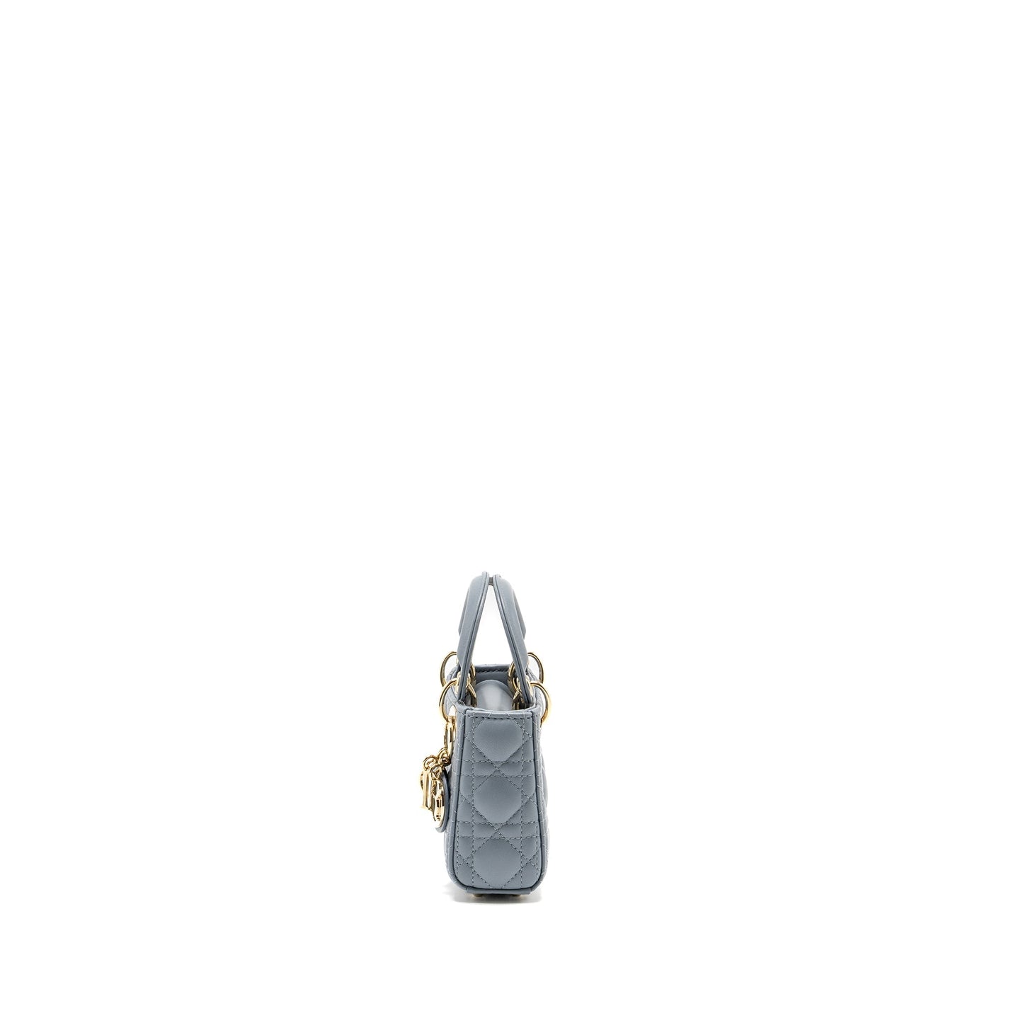 Luxury Dior Lady Luxury Dior Micro Bag Lambskin Cloud Blue LGHW