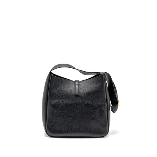 Saint Laurent Le 5 A 7 soft small bag calfskin black GHW