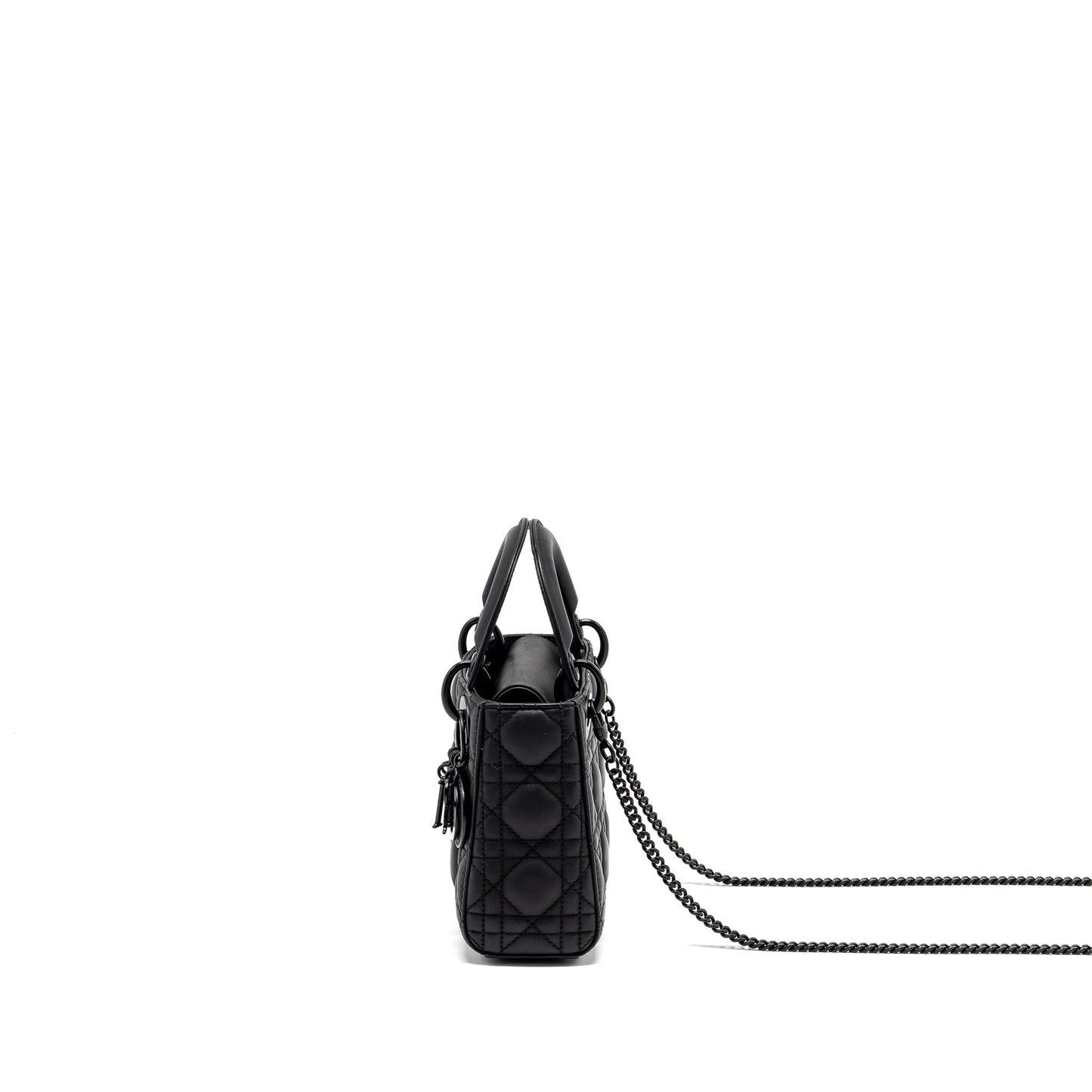 Luxury Dior Mini Lady Luxury Dior Calfskin So Black