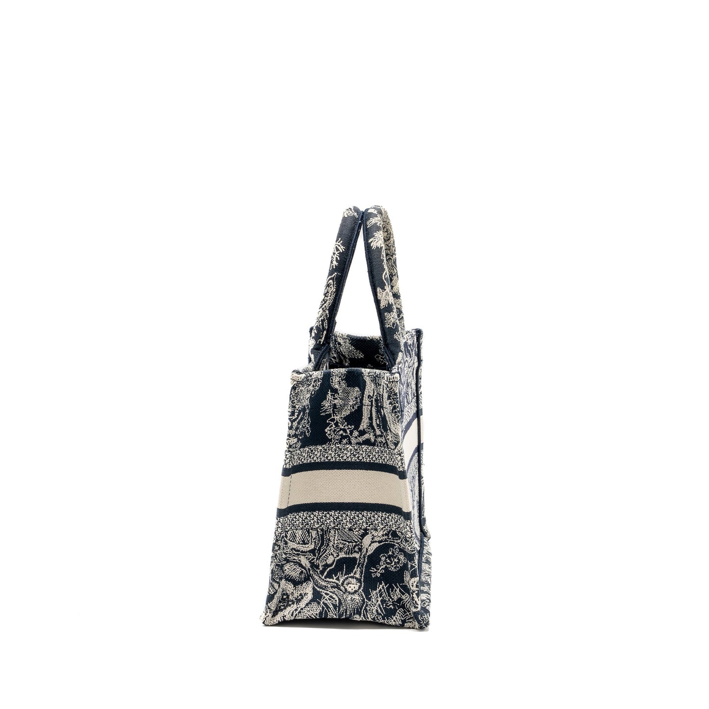 Luxury Dior Small Book Tote Blue Toile De Jouy Embroidery
