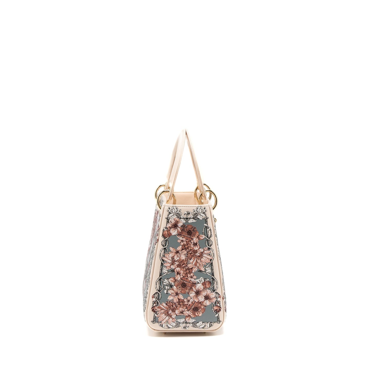 Luxury Dior Medium Lady Luxury Dior Bag Limited Edition Calfskin Pink/Multicolour LGHW