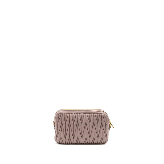 Miu Miu camera crossbody bag Nappa dusty pink GHW