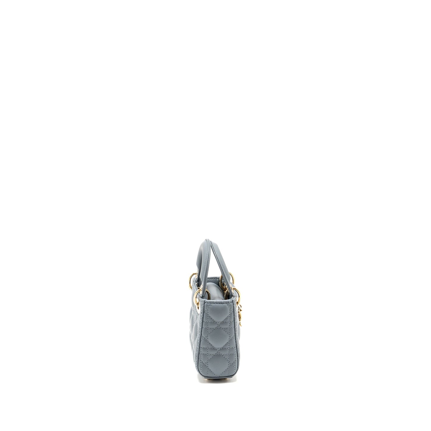 Luxury Dior Micro Lady Luxury Dior Lambskin Grey LGHW