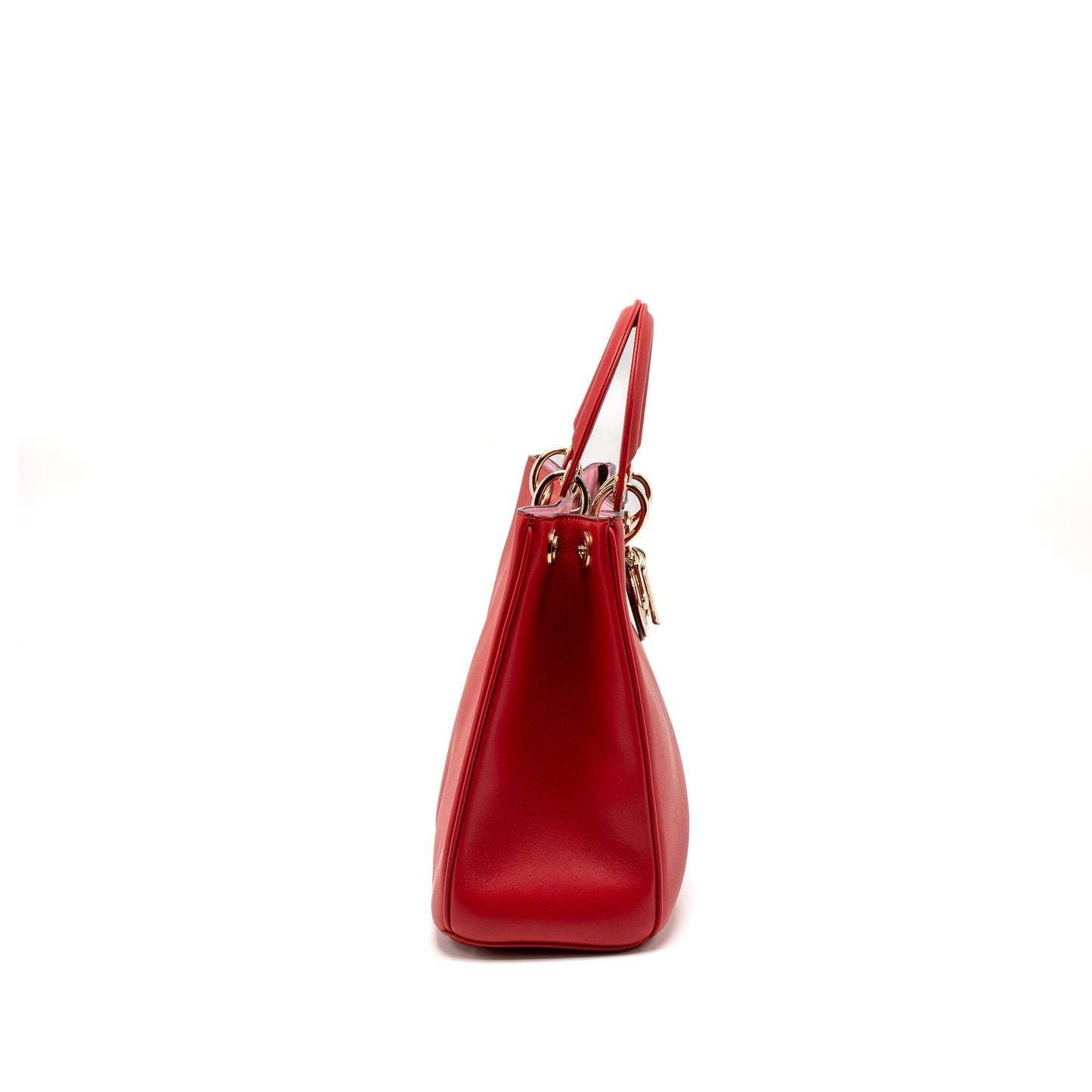 Luxury Dior Luxury Diorissimo Bag Calfskin Red/ Pink LGHW