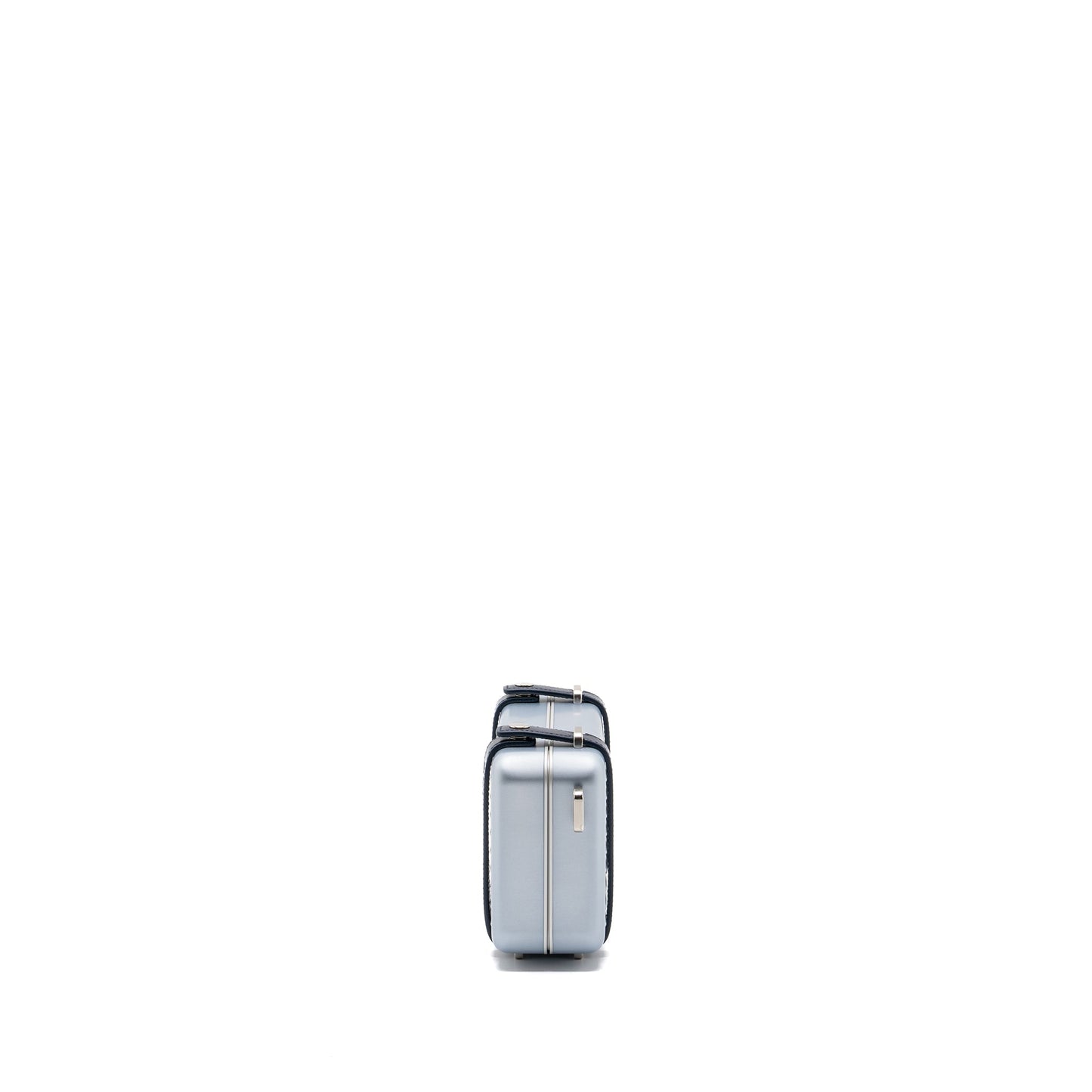 Luxury Dior X Rimowa clutch trunk bag aluminium / calfskin silver / black SHW